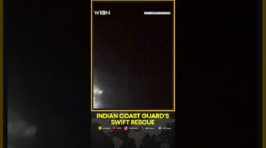 Indian Coast Guard sea-air rescue operation saves 11 after merchant ship sinks | WION Shorts