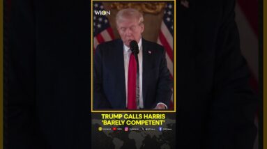 Trump agrees to three debates in Sept, calls Harris 'barely competent' | WION Shorts