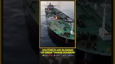 Houthis claim rigging and blowing up Greek tanker Sounion | WION News