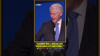 Harris will break his McDonald's record in White House: Bill Clinton | WION Shorts