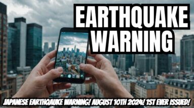 Japanese Earthqauke Warning! August 10th 2024! 1st Ever Issued!