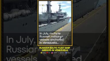 The Russian Baltic fleet's Smolny warship docked in La Guaria, a port city in Venezuela | WION