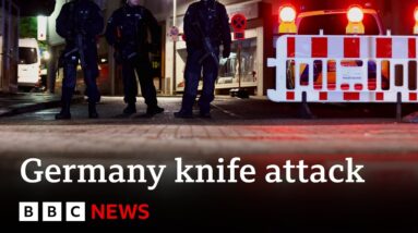 Solingen: Manhunt continues after Germany knife attack kills three people | BBC News