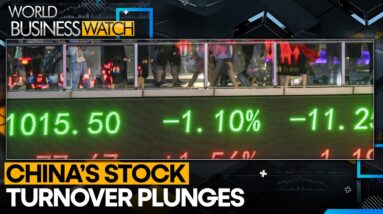 China stock market turnover crashes to four-year low |World Business Watch | WION