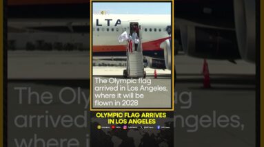 Olympic flag arrives in Los Angeles, home of the 2028 Games | WION Shorts