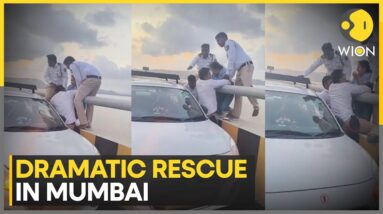 Quick and prompt action by Mumbai police saves woman at Atal Setu | WION