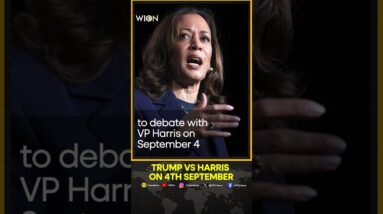 Trump agrees to debate Vice President Kamala Harris on September 4 | WION Shorts