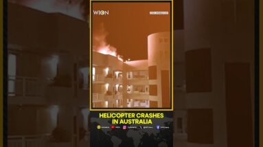 Eyewitness video shows fire and smoke after Cairns helicopter crash | WION Shorts