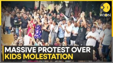 Badlapur Sexual Assault Case: Huge protests after two 4-year-old girls allegedly abused | WION News