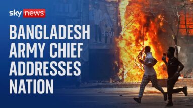 Watch Live: Bangladesh army chief addresses nation after violent protests