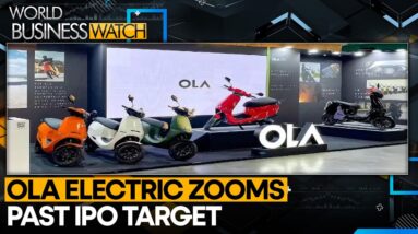 OLA Electric IPO oversubscribed 4.3 times, raising $1.8 billion | World Business Watch | WION News