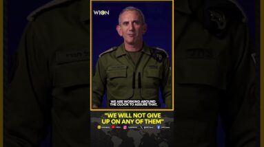 Israel-Hamas war: 'We will not give up on any of them,' Israel's Hagari on hostages | WION Shorts