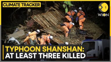 Typhoon Shanshan makes landfall, 3 killed | WION Climate Tracker | WION News