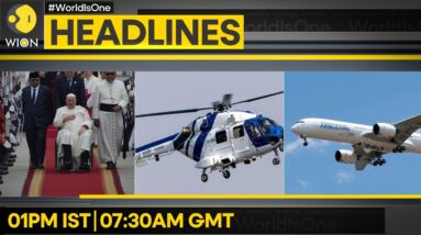 Pope Francis arrives in Indonesia | 3 Indian coast guard crew missing | WION Headlines