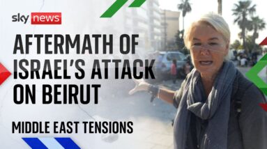 Sky's Alex Crawford reports on the aftermath of Israel's massive attack on Beirut