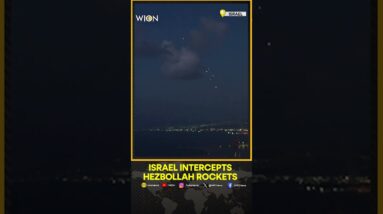 Explosions Across Northern Israeli Sky As Hezbollah Rockets Are Intercepted | WION Shorts