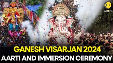 Ganpati Visarjan 2024 | Lalbaugcha Raja Visarjan 2024 | Maharashtra Ganesh Visarjan 2024 Live