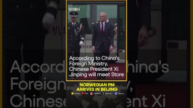 Norway PM Jonas Gahr Store arrives in Beijing for a three-day official visit to China | WION Shorts