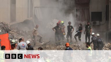 Top Hezbollah commanders among 14 people killed in Israeli attack on Beirut | BBC News