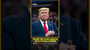 Donald Trump: No more debates with Kamala Harris | WION Shorts