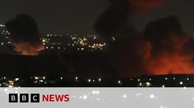 Dozens of rockets fired into Israel from Lebanon, IDF says | BBC News