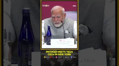 PM Narendra Modi meets top tech CEOs in the United States, New York | WION Shorts