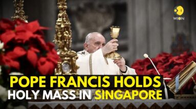 Pope Francis LIVE: Pope Francis holds Holy Mass in Singapore SportHubs National Stadium | WION