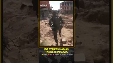 Israeli army releases videos said to show strikes on Hamas targets in Gaza | WION Shorts