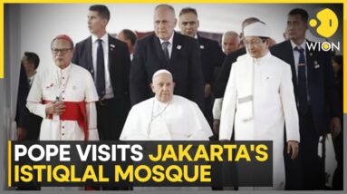 Pope Francis meets grand Imam of Southeast Asia's largest Mosque in Jakarta | WION News