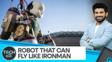 Humanoid robot learning to fly with a jetpack | Tech It Out