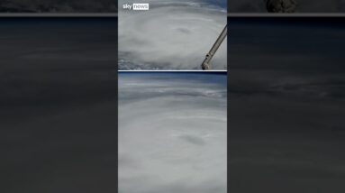 Hurricane Helene seen from space as it approaches Florida