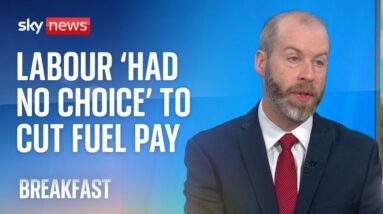 Labour 'had no choice' but to cut winter fuel payments, minister says