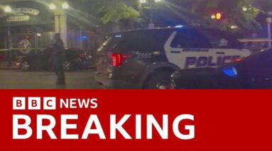 Alabama mass shooting leaves at least four dead and dozens injured | BBC News