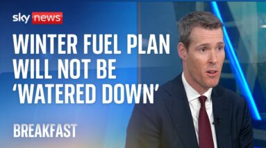 Minister insists winter fuel payment cuts will not be 'watered down'