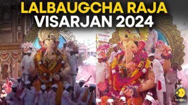 Lalbaugcha Raja Visarjan 2024:  Ganesh idol taken out for immersion on Final Day of Ganeshotsav