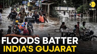 Gujarat Floods: Drone footage shows residential areas flooded in Gujarat, India | WION Originals