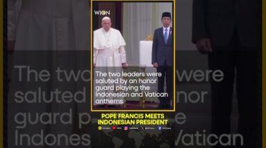 Pope Francis arrives at the Indonesian Presidential Palace | WION Shorts