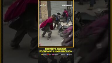 Violent protest erupts in Bolivia against economic slump, tear gas fired | WION Shorts