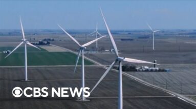 Farmers installing wind turbines and a look inside The Gentle Barn | Eye on America