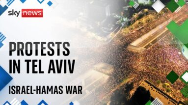 Watch live: Protests in Tel Aviv as pressure mounts on Benjamin Netanyahu