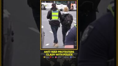 Anti-war protesters clash with police in Australia | WION Shorts | WION News