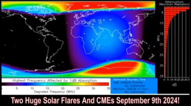 Two Huge Solar Flares And CMEs September 9th 2024!