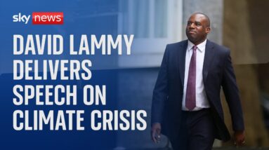 Watch live: David Lammy delivers climate crisis speech