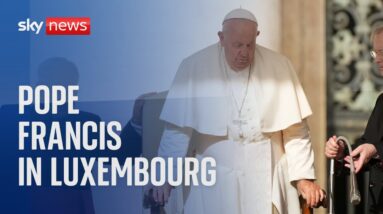 Watch live: Pope Francis makes an official visit to Luxembourg