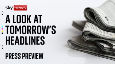 Watch live: Sky News Press Preview