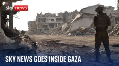 Sky News enters Gaza, witnessing tunnels under kid's bedrooms & silent streets | Israel-Hamas war