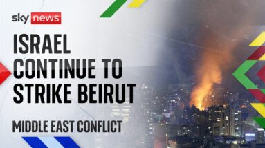 Watch live: Major escalation in the Middle East after Hezbollah launches 'swarm of drones' at Israel