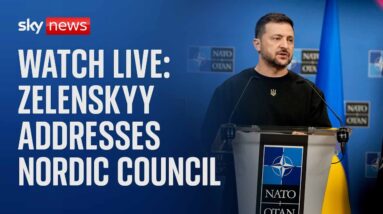 Watch live: Ukrainian President Volodymyr Zelenskyy addresses 2024 Nordic Council