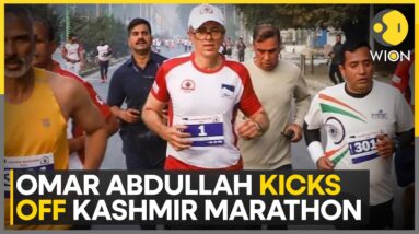 J&K: CM Omar Abdullah Runs 21 Km ‘without Training’ In 1st Ever Kashmir Marathon | WION