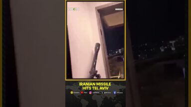 Iranian missile hits Tel Aviv, moment of impact caught on camera | WION Shorts